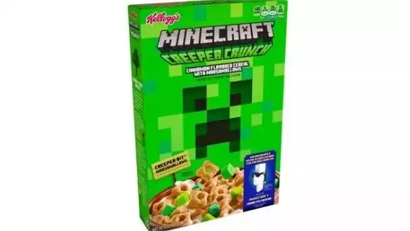 Kellogg's will release Creeper Crunch, a Minecraft cereal.