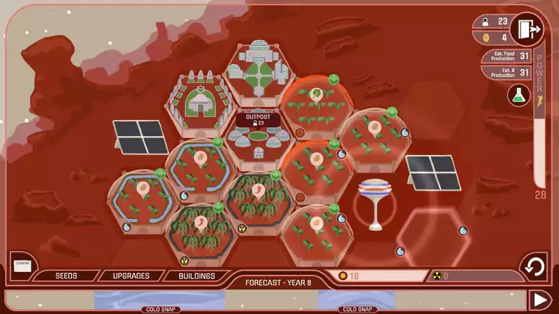 If you want to get away from Earth, here's an interesting free game about farming on Mars.