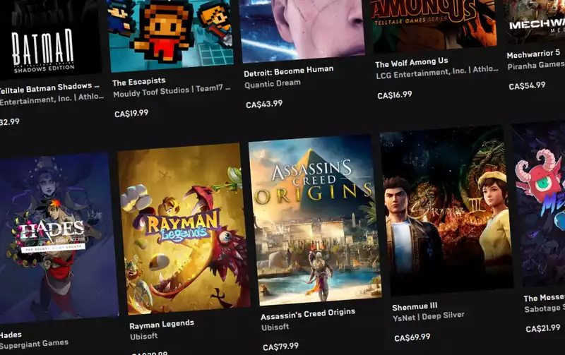 Epic Games Store adds local pricing for Canada, Australia, etc.