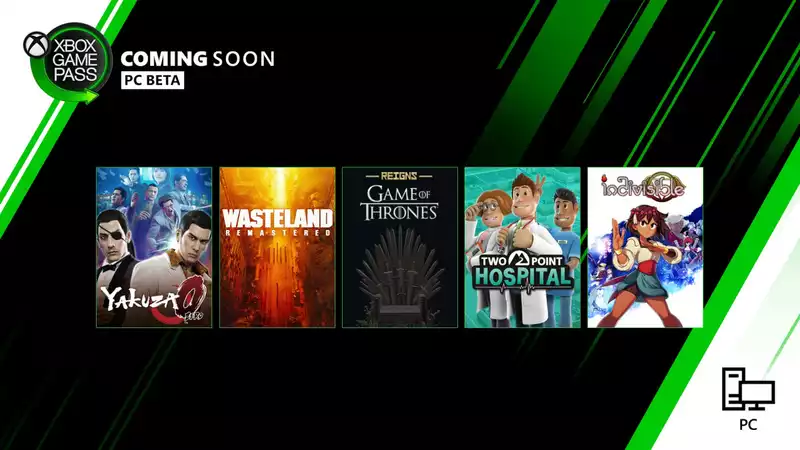 Yakuza 0", "Two Point Hospital" and more coming soon to Xbox Game Pass