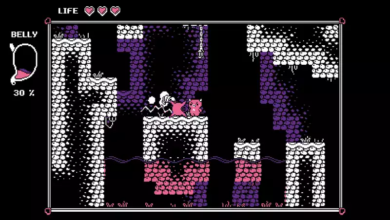 Explore an underground world full of cakes in the free Metroidvania "Satan Loves Cake"!