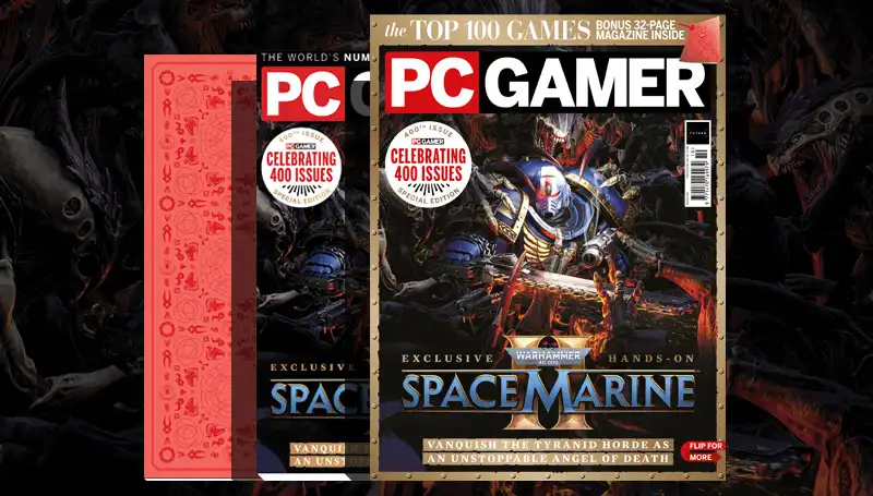 PC Gamer magazine's 400th anniversary issue is out now: Warhammer 40,000: Space Marine 2.